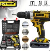 21V Perceuse Visseuse électrique sans fil avec 2 batterie 5 ah - l'outil indispensable pour tous vos travaux