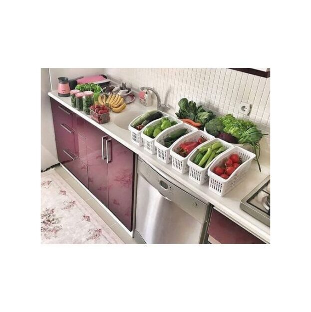 4 Paniers de rangement pour réfrigérateur 4