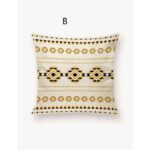 5 Pièces Housse de coussin à motif feuille et marbre sans bourre 45 x 45 cm 2