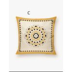 5 Pièces Housse de coussin à motif feuille et marbre sans bourre 45 x 45 cm 4