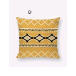 5 Pièces Housse de coussin à motif feuille et marbre sans bourre 45 x 45 cm 5