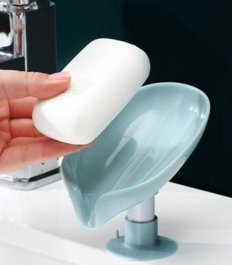 Boite à savon en forme de feuille , en plastique,salle de bain, douche