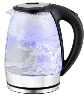 Bouilloire électrique, Bouilloire de thé en verre, ébullition rapide 2 Litres