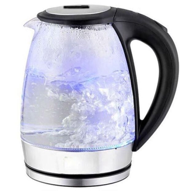 Bouilloire électrique, Bouilloire de thé en verre, ébullition rapide 2 Litres