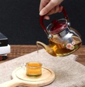 Cafetière en Verre avec Passoire pour Théière - Contenance 900 ML