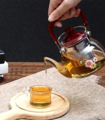 Cafetière en Verre avec Passoire pour Théière - Contenance 900 ML