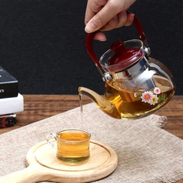 Cafetière en Verre avec Passoire pour Théière - Contenance 900 ML