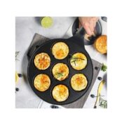Crepière anti-adhésive 26 cm, avec 7 cavités Harcha, Crêpe, Pancake