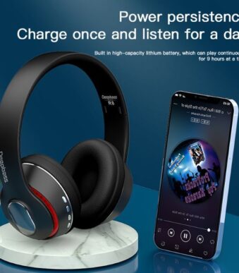 Deep Bass R8 Casque pliables Sans Fil Bluetooth Hifi, Stéréo, Mains Libres et Aux, suppression du bruit