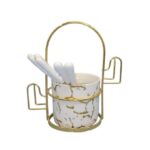 Ensemble de cuillères en céramique, 6 pièces avec support élégant 3