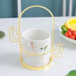 Ensemble de cuillères en céramique, 6 pièces avec support élégant 4