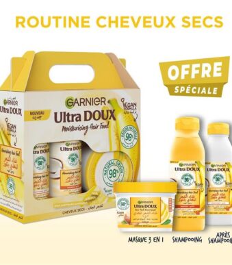 Garnier Pack routine Hair Food Banane - Masque + Shampoing + Après-Shampoing