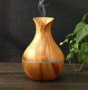 Humidificateur Diffuseur d'arome Parfum Beige, Huile essentielle, USB, Désodorisant, Lumière LED