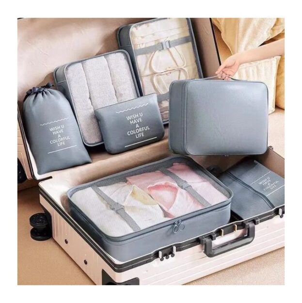Kit de 7 Sacs de Rangement de vêtements Voyage pour les valises