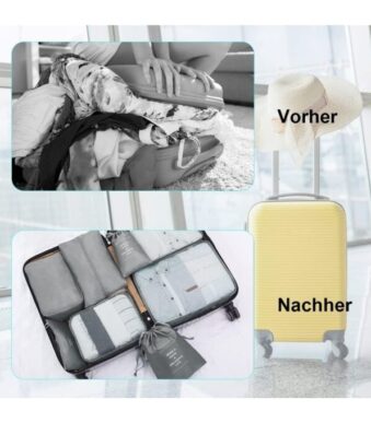 Kit de 7 Sacs de Rangement de vêtements Voyage pour les valises 3