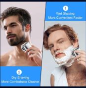 Rasoir électrique puissant pour homme - Mini rasoir électrique lavable 4