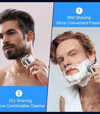 Rasoir électrique puissant pour homme - Mini rasoir électrique lavable 4