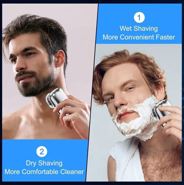 Rasoir électrique puissant pour homme - Mini rasoir électrique lavable 4