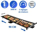 Robolux Planche De Cuisson 90cm Antiadhésif Électrique 2000w