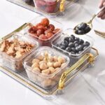 Set de 4 bols avec plateau, parfait pour servir huile, beurre, amlou et miel 2