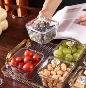 Set de 4 bols avec plateau, parfait pour servir huile, beurre, amlou et miel 4