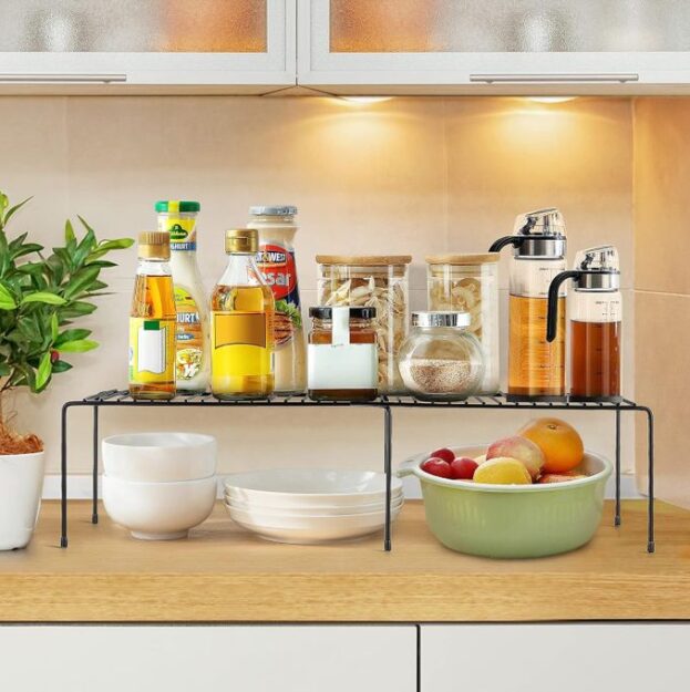 Support de rangement extensible avec fil métallique antirouille 2p 1