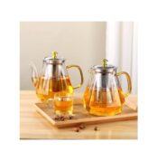 Théière en verre Résistant a la chaleur avec filtre, Cafetière,900ml 4