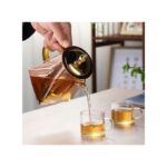 Théière en verre moderne 550 ml filtre avec passoire résistant à la chaleur