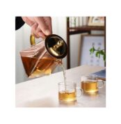 Théière en verre moderne 550 ml filtre avec passoire résistant à la chaleur