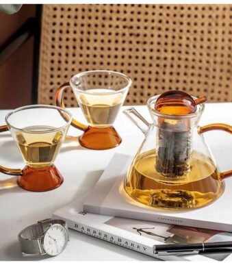 Théière en verre résistant à la chaleur