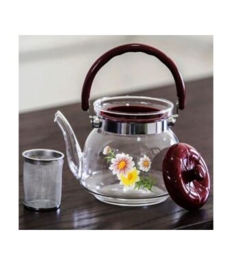 Théière et cafetière en verre résistant à la chaleur avec passoire 900ml
