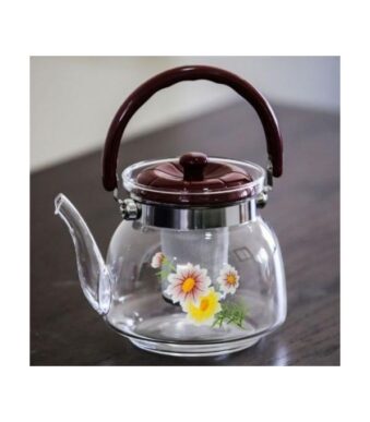 Théière et cafetière en verre résistant à la chaleur avec passoire 900ml 2