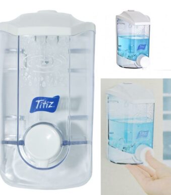 Titiz Distributeur de Savon :: Porte-savon et shampoing liquide en plastique 400ml 3