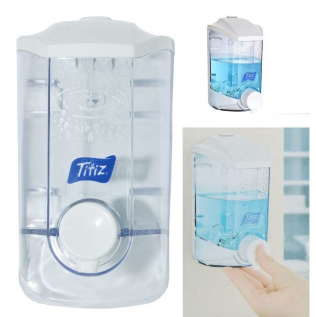Titiz Distributeur de Savon :: Porte-savon et shampoing liquide en plastique 400ml 3