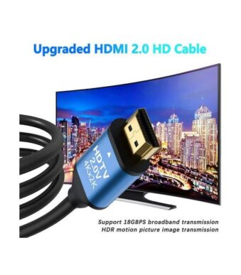 WDLINK HDTV Câble HDMI haute vitesse 4K * 2K 2.0, 3D 1080P HD 3M 2