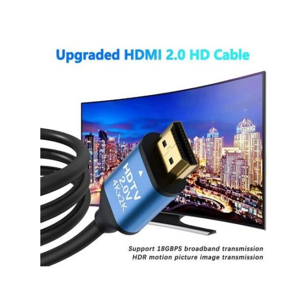WDLINK HDTV Câble HDMI haute vitesse 4K * 2K 2.0, 3D 1080P HD 3M 2
